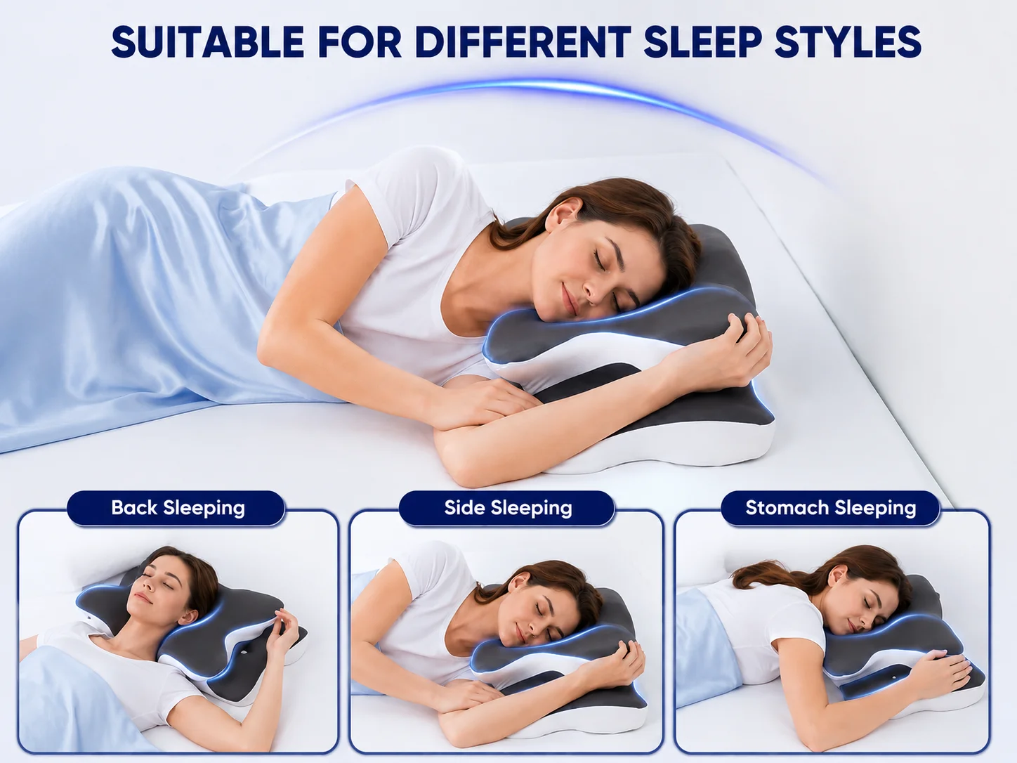 CozyRest Pillow for Back and Side Sleepers
